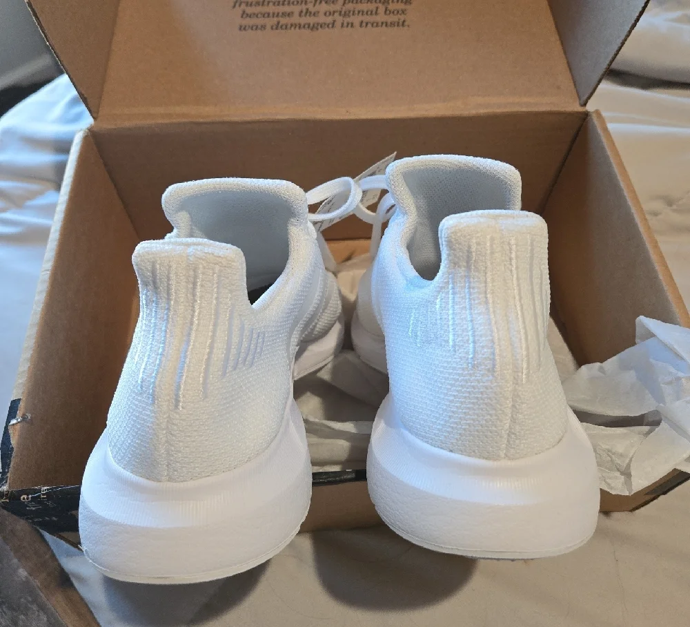 adidas Women's White Sneakers - Picture 3 of 4